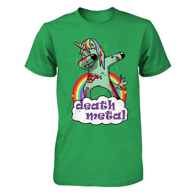 Dabbing Zombie Unicorn Death Metal Rocker-T-Shirt & Hoodie-Premium T-Shirt-Kelly Green