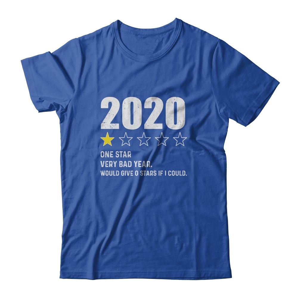 2020 One Star Rating Very Bad Year Would Give 0 Stars-T-Shirt & Hoodie-Classic T-Shirt-Royal