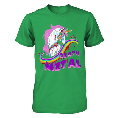 Zombie Unicorn Death Metal Rocker-T-Shirt & Hoodie-Premium T-Shirt-Kelly Green