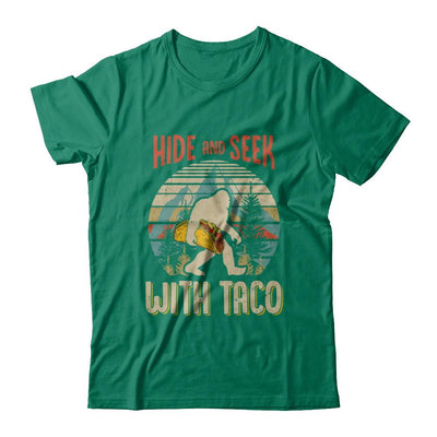 Bigfoot Carrying Taco Hide And Seek Sasquatch-T-Shirt & Hoodie-Classic T-Shirt-Kelly Green