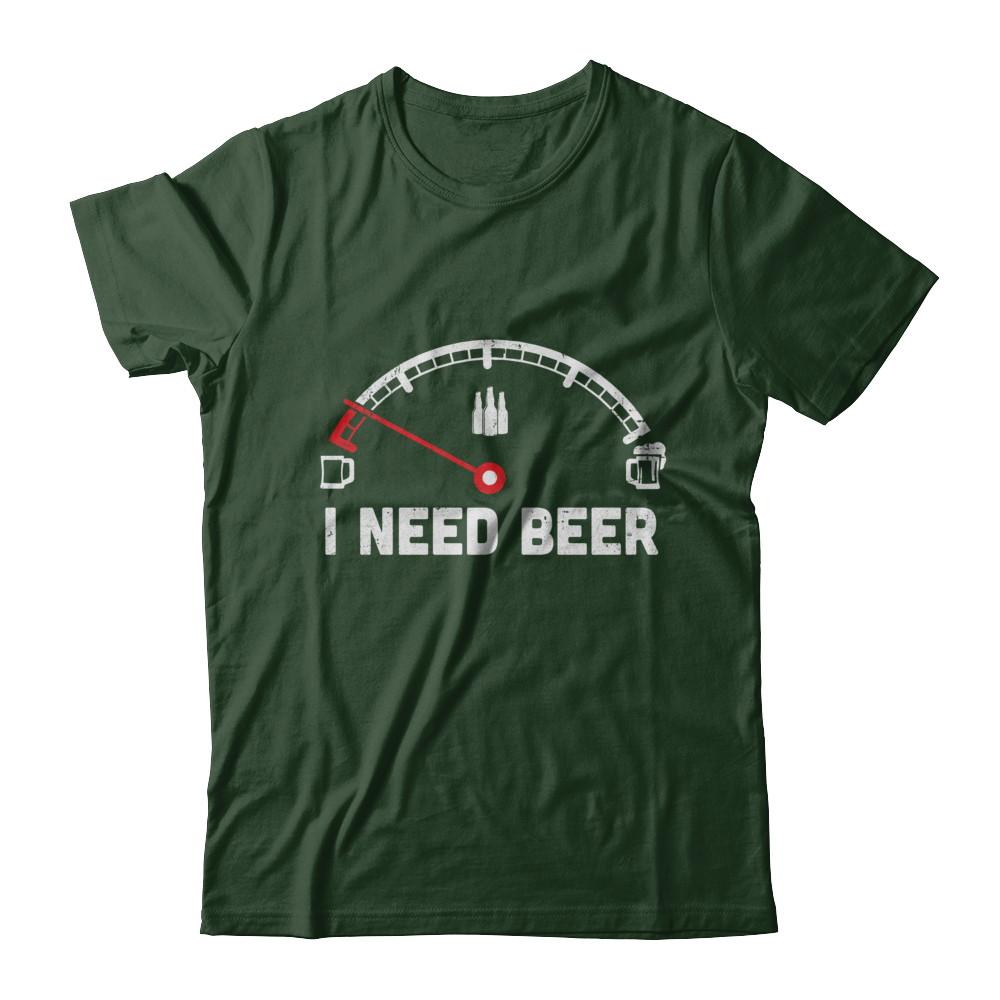 Funny Saying Cars I Need Beer-T-Shirt & Hoodie-Classic T-Shirt-Forest Green