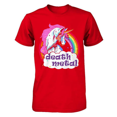 Zombie Unicorn Death Metal-T-Shirt & Hoodie-Premium T-Shirt-Red