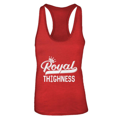 Royal Thighness Funny Sayings Fitness Gym Bodybuilding-T-Shirt & Tank Top-Women's Ideal Racerback Tank-Red