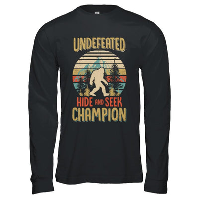 Vintage Bigfoot Undefeated Hide And Seek Champion-T-Shirt & Hoodie-Long Sleeve T-Shirt-Black