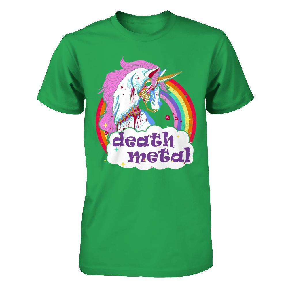Zombie Unicorn Death Metal-T-Shirt & Hoodie-Premium T-Shirt-Kelly Green