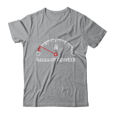 Funny Saying Cars Necesito Cerveza I Need Beer-T-Shirt & Hoodie-Classic T-Shirt-Sport Grey
