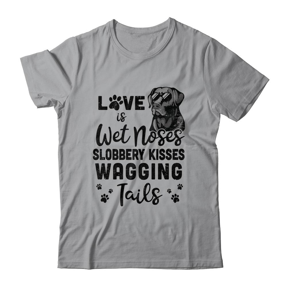 Black Labrador Retriever Love My Dog Saying-T-Shirt & Tank Top-Classic T-Shirt-Sport Grey