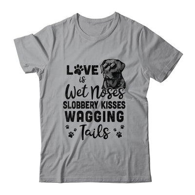 Black Labrador Retriever Love My Dog Saying-T-Shirt & Tank Top-Classic T-Shirt-Sport Grey