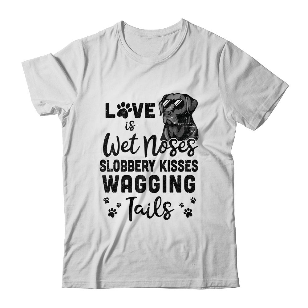 Black Labrador Retriever Love My Dog Saying-T-Shirt & Tank Top-Classic T-Shirt-White