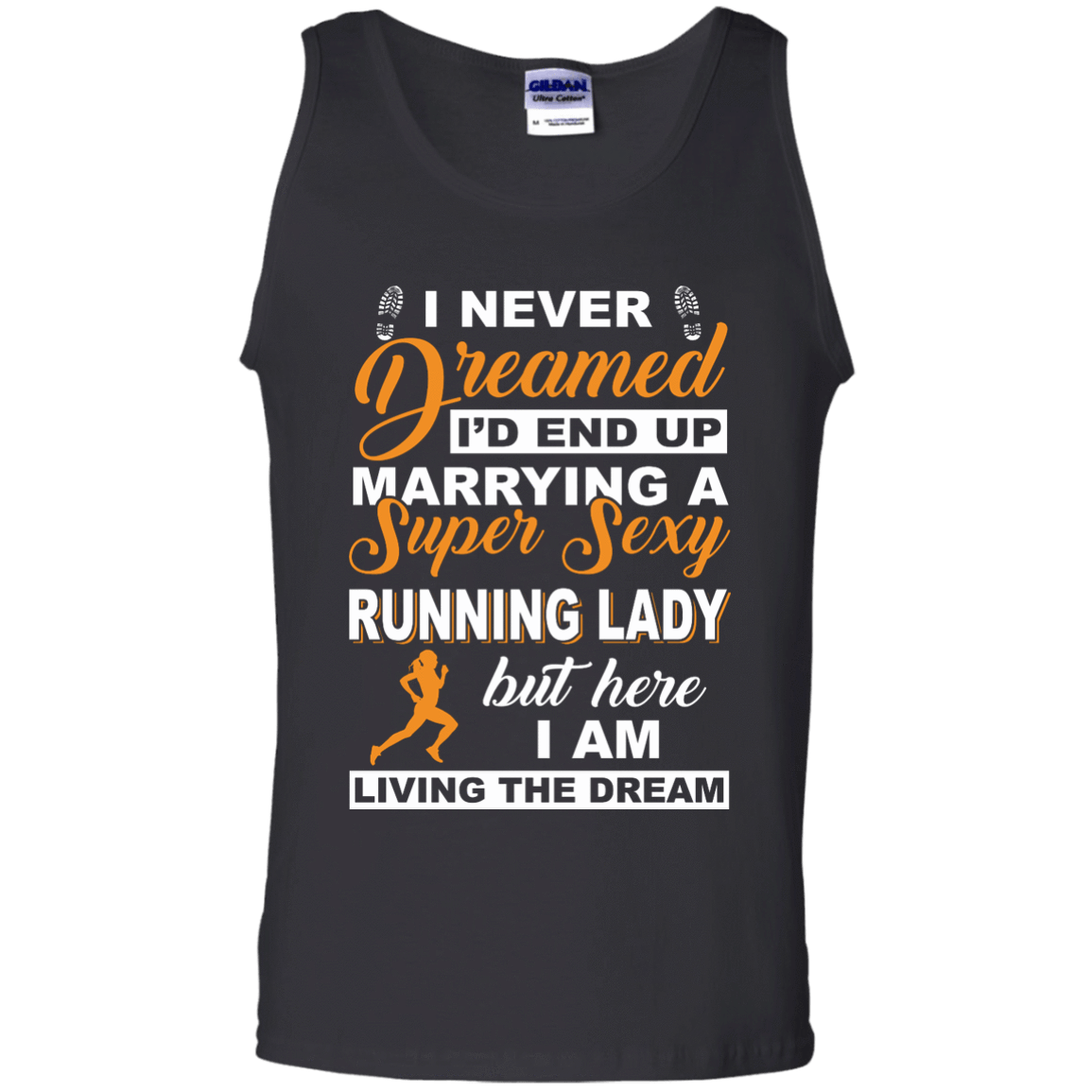 I'd End Up Marrying A Super Sexy Running Lady-T-Shirt & Hoodie-Unisex Tank-Black