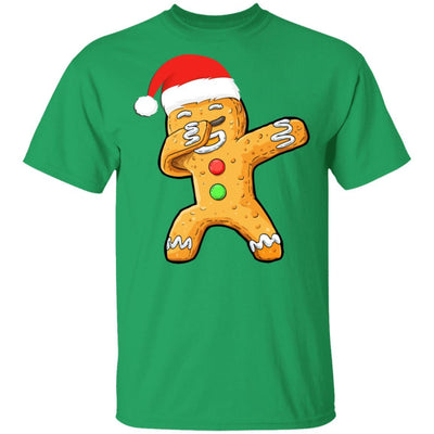 Dabbing Gingerbread Santa Christmas Kids Boys Xmas Cookie-T-Shirt & Sweatshirt-Classic T-Shirt-Irish Green