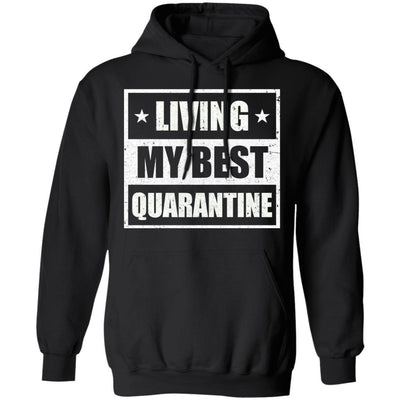 Best Quarantine Mom Ever Funny Social Distancing-T-Shirt & Tank Top-Pullover Hoodie-Black