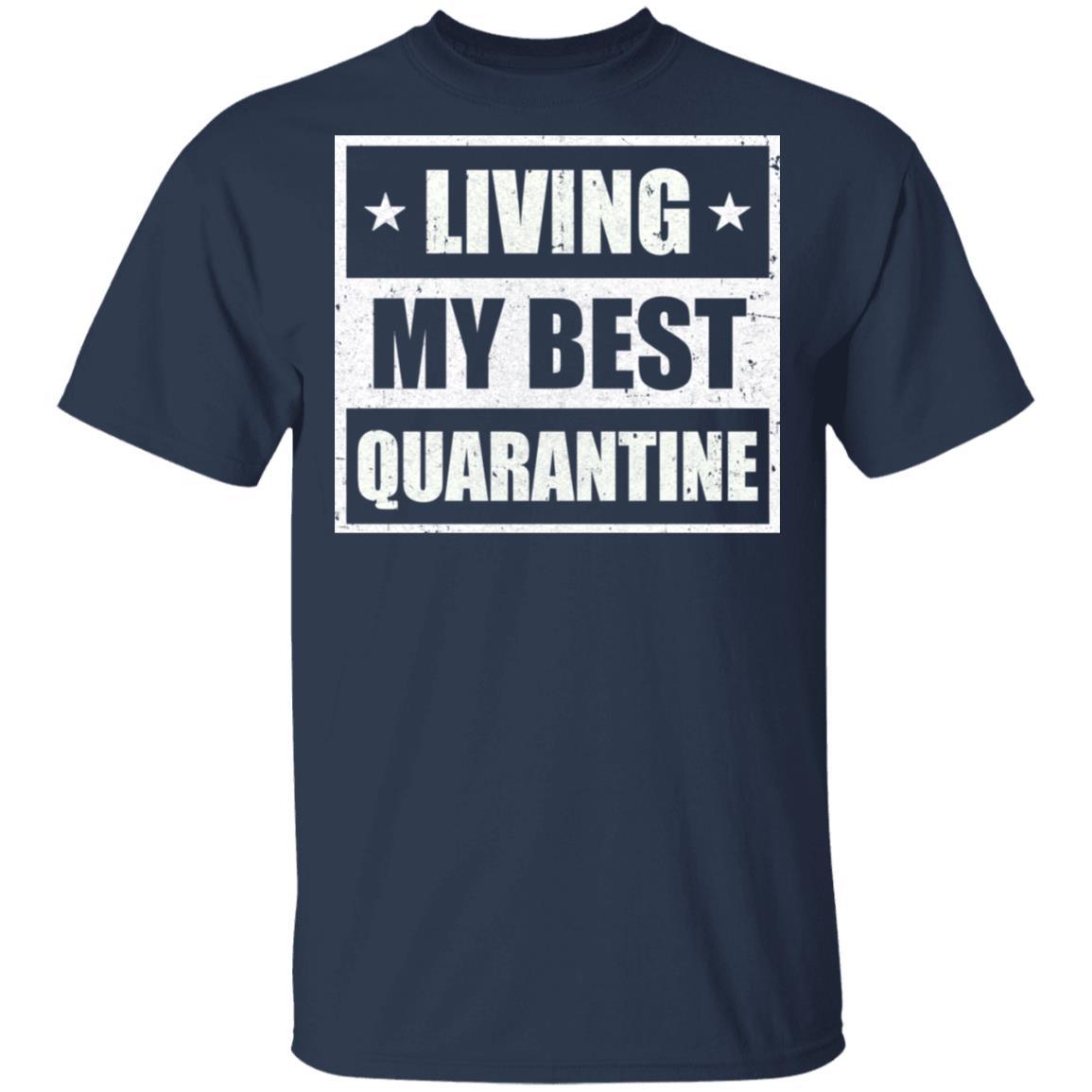 Best Quarantine Mom Ever Funny Social Distancing-T-Shirt & Tank Top-Classic T-Shirt-Navy