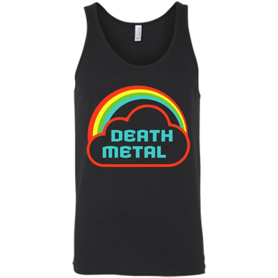 Death Metal Rainbow Rocker-T-Shirt & Hoodie-Unisex Tank-Black