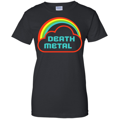 Death Metal Rainbow Rocker-T-Shirt & Hoodie-Women's T-Shirt-Black