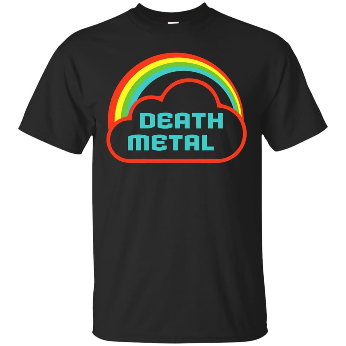 Death Metal Rainbow Rocker-T-Shirt & Hoodie-Classic T-Shirt-Black