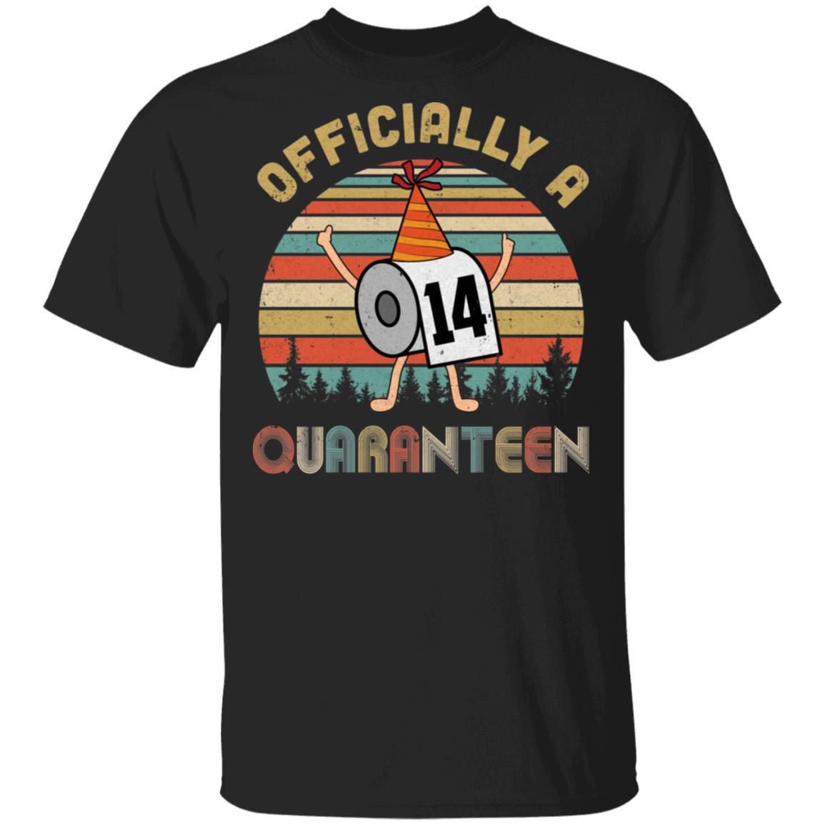 Officially A 14th Quaranteen 2007 Birthday Social Distancing-T-Shirt & Hoodie-Classic T-Shirt-Black