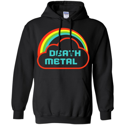 Death Metal Rainbow Rocker-T-Shirt & Hoodie-Pullover Hoodie-Black