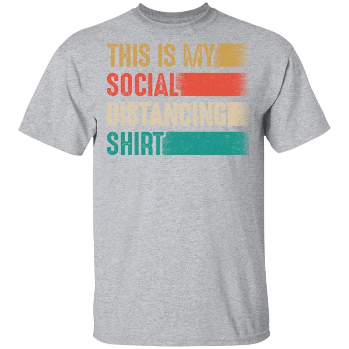 This Is My Social Distancing Vintage-T-Shirt & Hoodie-Classic T-Shirt-Sport Grey