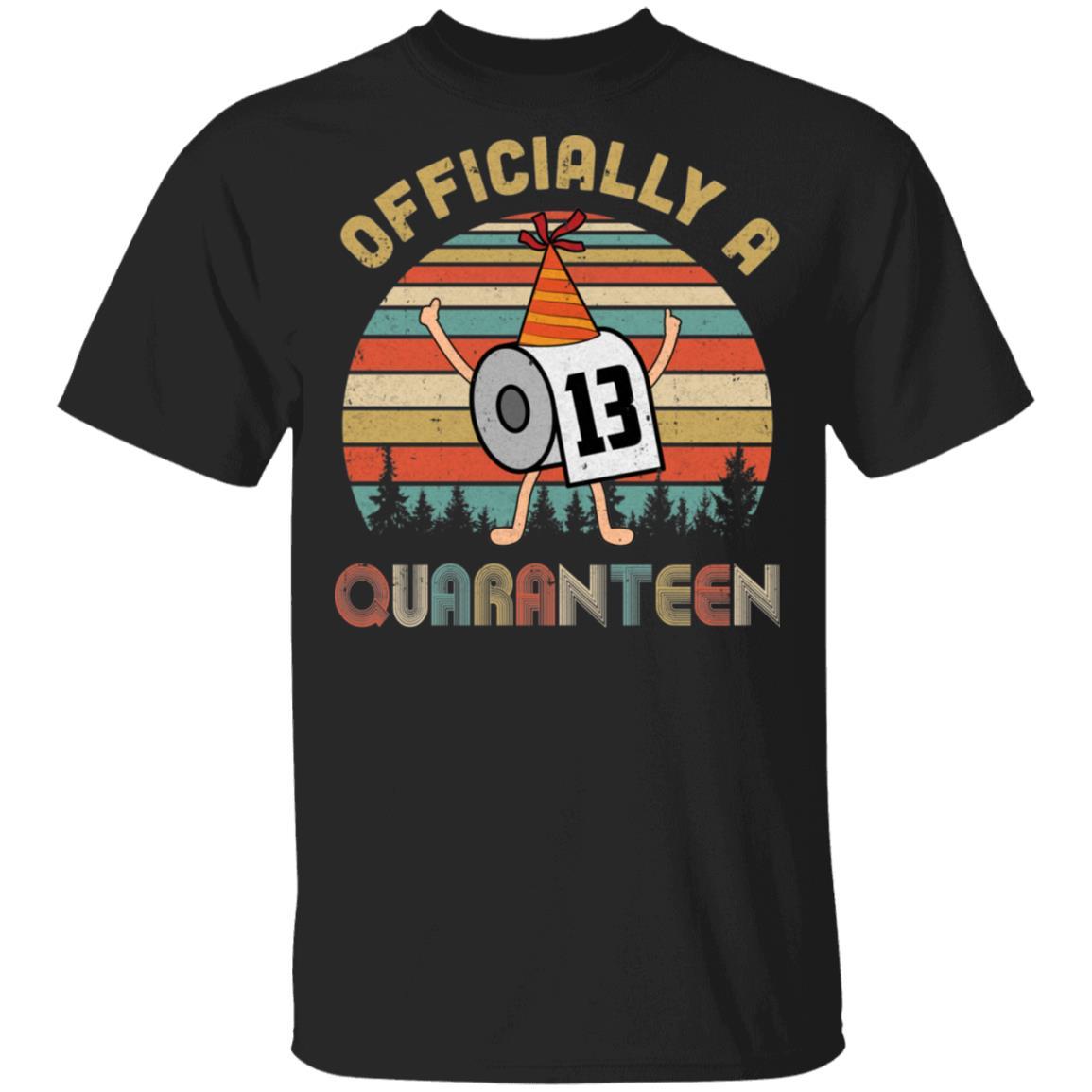 Officially A 13th Quaranteen 2008 Birthday Social Distancing-T-Shirt & Hoodie-Classic T-Shirt-Black