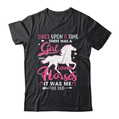 Horse Girl Horses Show Jumping Equestrian Barrel Racing-T-Shirt & Hoodie-Classic T-Shirt-Black