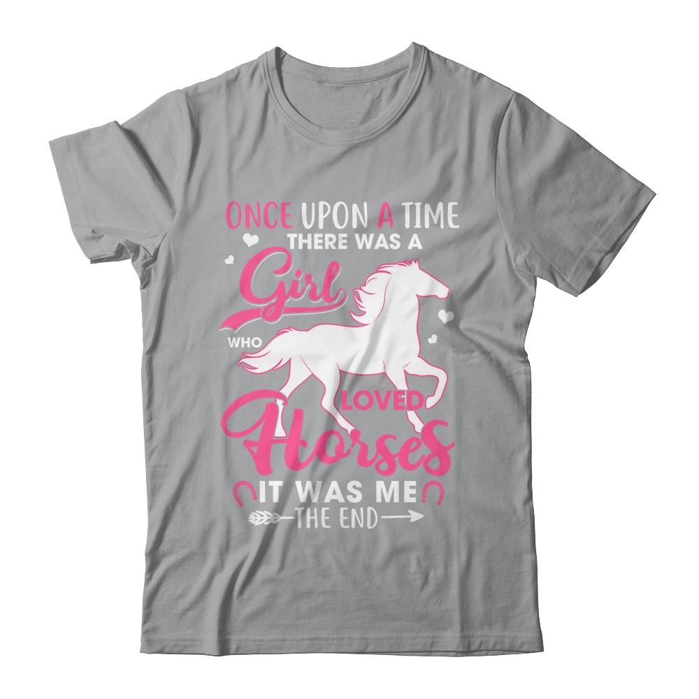 Horse Girl Horses Show Jumping Equestrian Barrel Racing-T-Shirt & Hoodie-Classic T-Shirt-Sport Grey