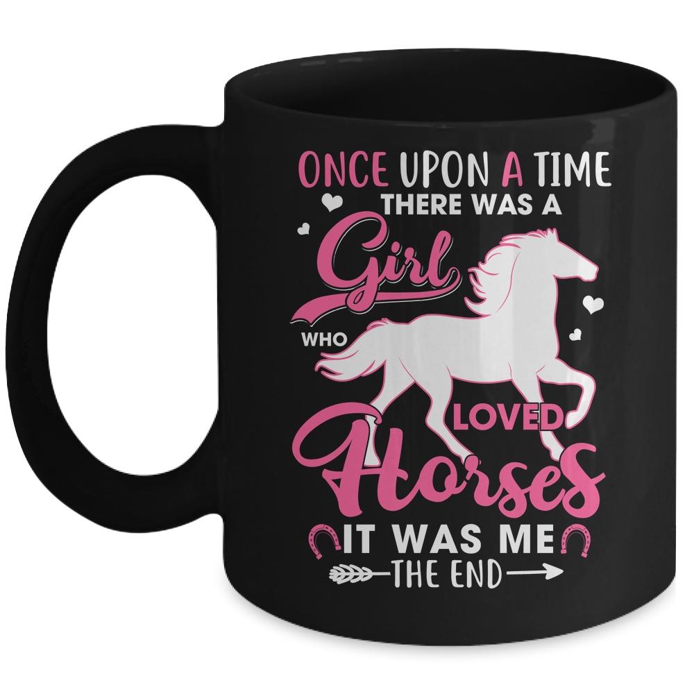 Horse Girl Horses Show Jumping Equestrian Barrel Racing Mug-Coffee Mug-Mug-Black