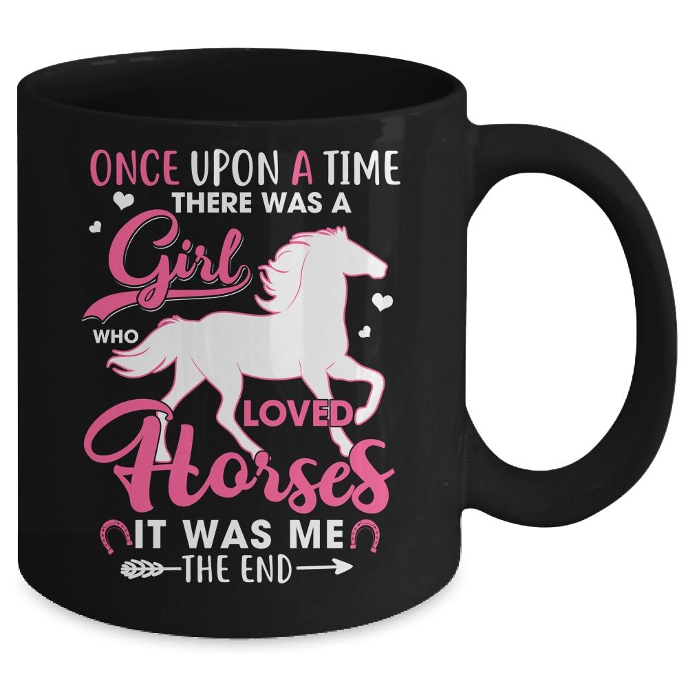 Horse Girl Horses Show Jumping Equestrian Barrel Racing Mug-Coffee Mug-Mug-Black