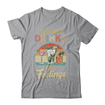 I Have Mixed Drinks About Feelings Bartender-T-Shirt & Tank Top-Classic T-Shirt-Sport Grey