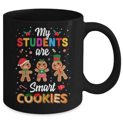 My Students Kids Are Smart Cookies Christmas Teacher Gift Mug-Coffee Mug-Mug-Black