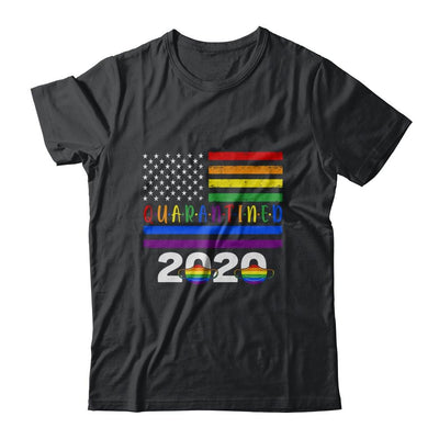 Quarantined Social Distancing LGBT-T-Shirt & Hoodie-Classic T-Shirt-Black