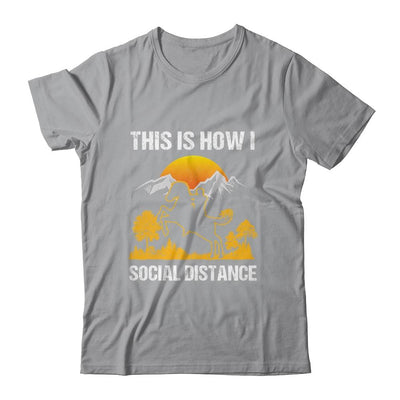 This Is How I Social Distance Rider Horse-T-Shirt & Tank Top-Classic T-Shirt-Sport Grey
