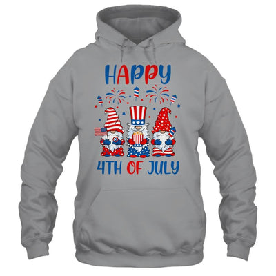 Three Gnomes Celebrating Independence Day USA 4th Of July-T-Shirt & Tank Top-Pullover Hoodie-Sport Grey