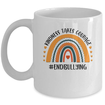 Unity Day Orange Tee Kindness Takes Courage End Bullying Mug-Coffee Mug-Mug-White