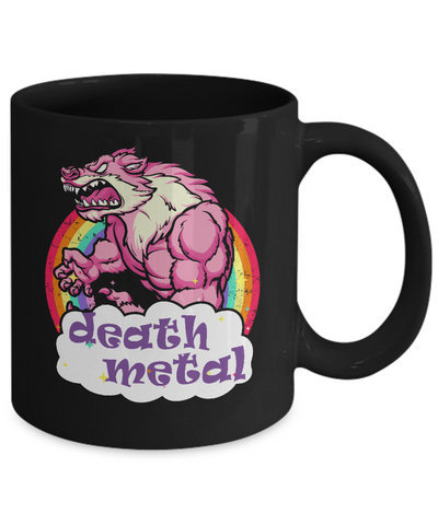 Bear Werewolf Death Metal Mug-Coffee Mug-11oz Mug-Black