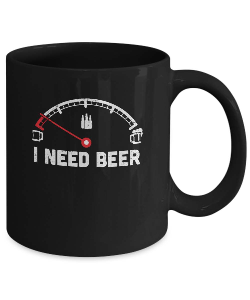 Funny Saying Cars I Need Beer Mug-Coffee Mug-11oz Mug-Black