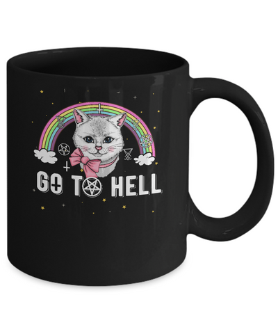 Heavy Metal Metalhead Cats Go To Hell Mug-Coffee Mug-11oz Mug-Black