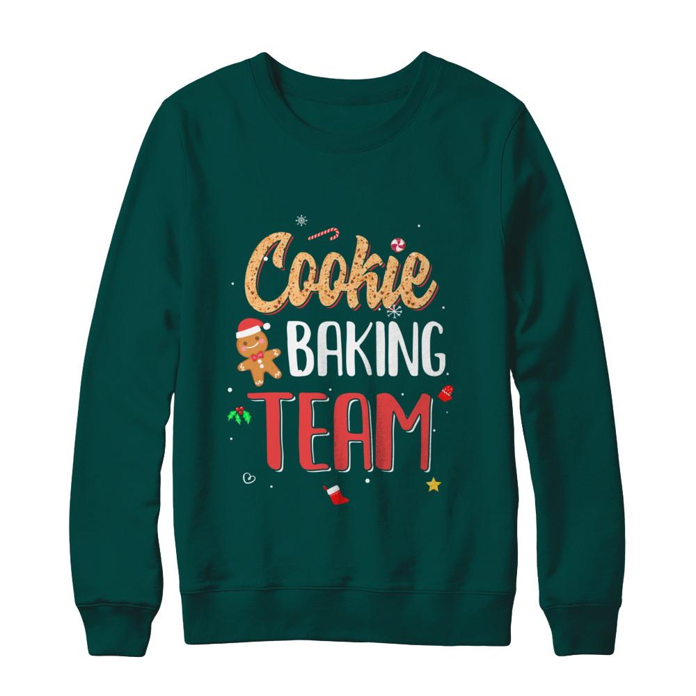 Cookie Baking Team Christmas Baking Team-T-Shirt & Sweatshirt-Crewneck Sweatshirt-Deep Forest