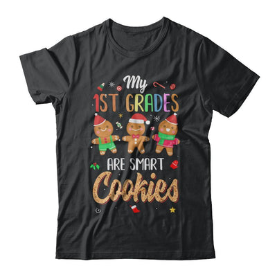 Teacher My 1st Graders Are Smart Cookies Christmas-T-Shirt & Sweatshirt-Classic T-Shirt-Black