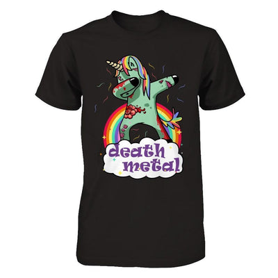 Dabbing Zombie Unicorn Death Metal Rocker-T-Shirt & Hoodie-Premium T-Shirt-Black