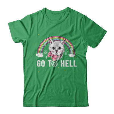 Heavy Metal Metalhead Cats Go To Hell-T-Shirt & Hoodie-Premium T-Shirt-Kelly Green