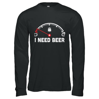 Funny Saying Cars I Need Beer-T-Shirt & Hoodie-Long Sleeve T-Shirt-Black