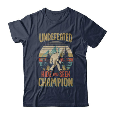 Vintage Bigfoot Undefeated Hide And Seek Champion-T-Shirt & Hoodie-Classic T-Shirt-Navy