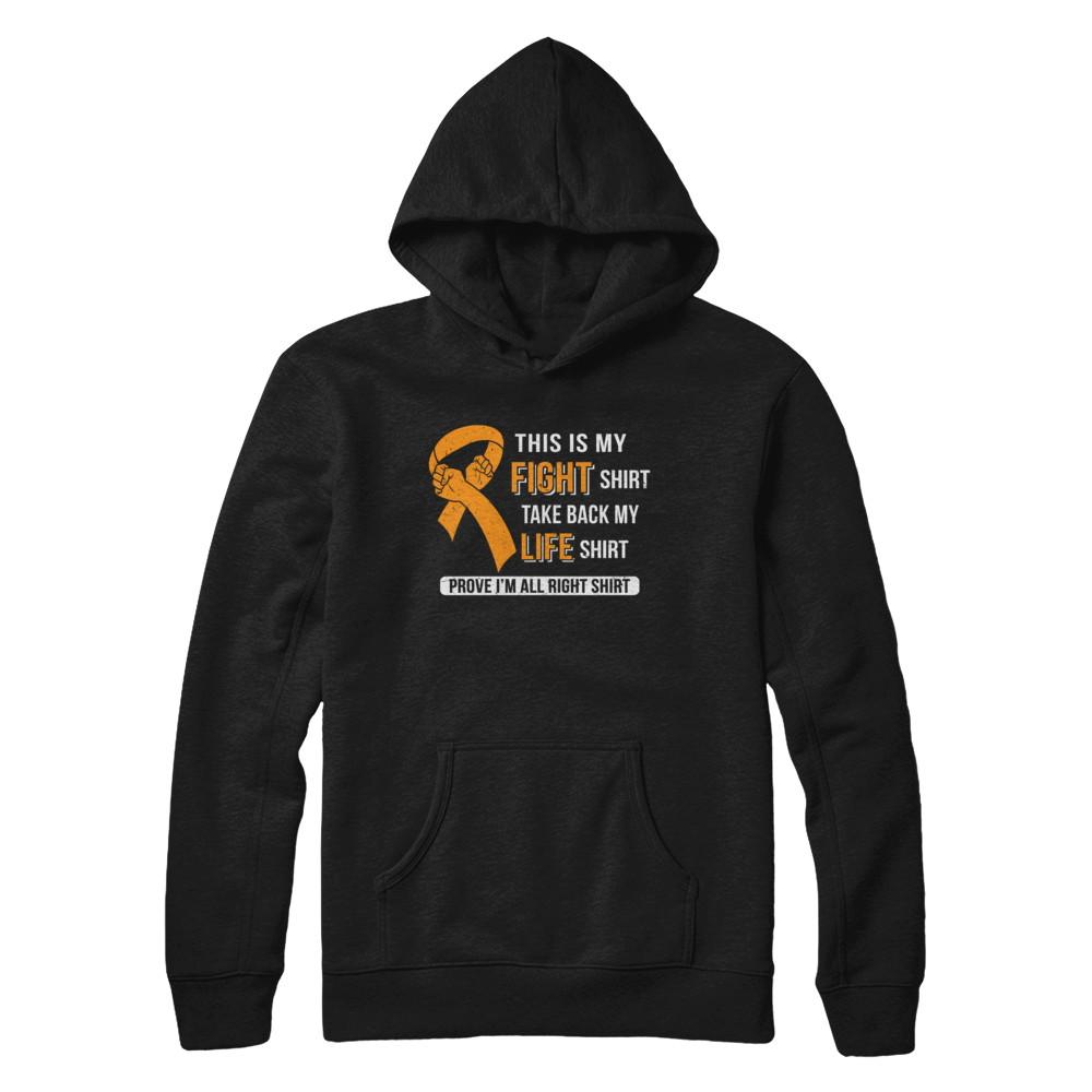This Is My Fight Multiple Sclerosis Awareness-T-Shirt & Hoodie-Pullover Hoodie-Black