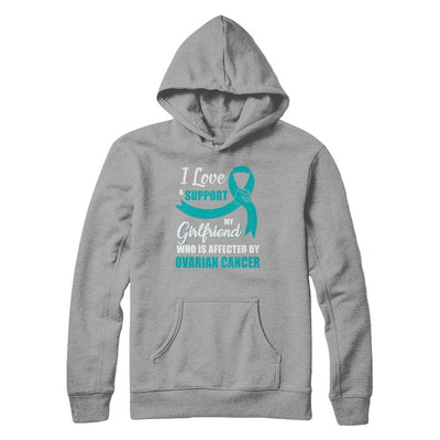 Ovarian Cancer Awareness Support Teal Girlfriend Boyfriend-T-Shirt & Hoodie-Pullover Hoodie-Light Steel