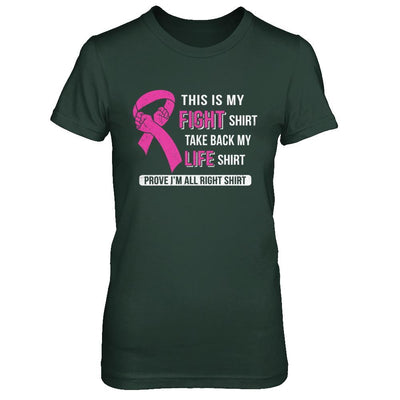 This Is My Fight Breast Cancer Awareness-T-Shirt & Hoodie-Women's T-Shirt-Forest Green