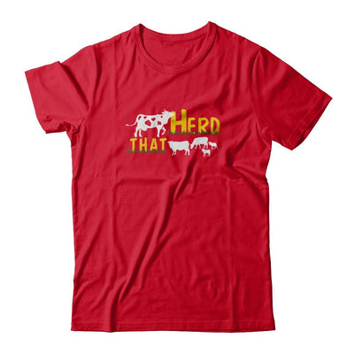 Herd That Cows Cattle Farmer-T-Shirt & Tank Top-Premium T-Shirt-Red