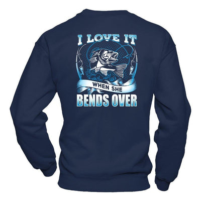 I Love It When She Bends-T-Shirt & Hoodie-Crewneck Sweatshirt-Navy