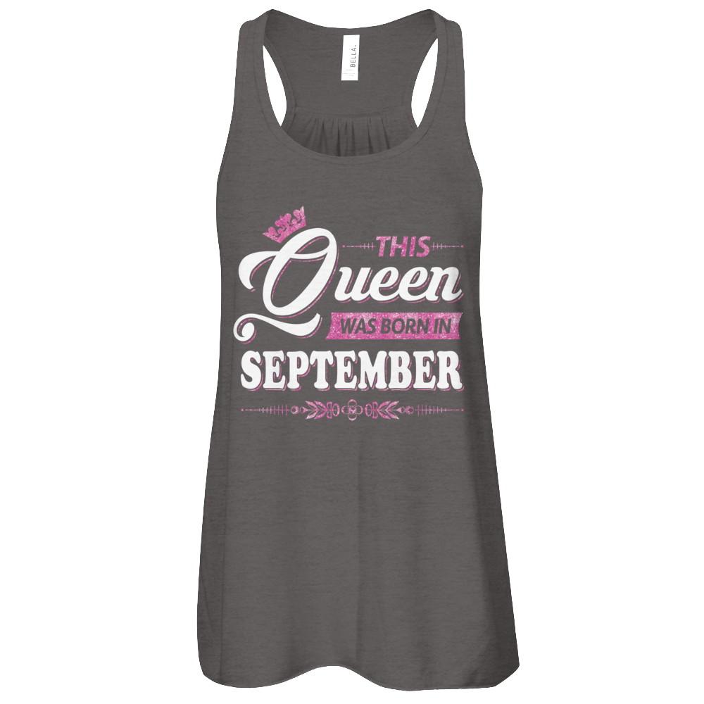 This Queen Was Born In September-T-Shirt & Tank Top-