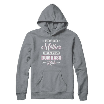 Proud Mother Of A Few Dumbass Kids Mothers Day Gift-T-Shirt & Hoodie-Pullover Hoodie-Light Steel